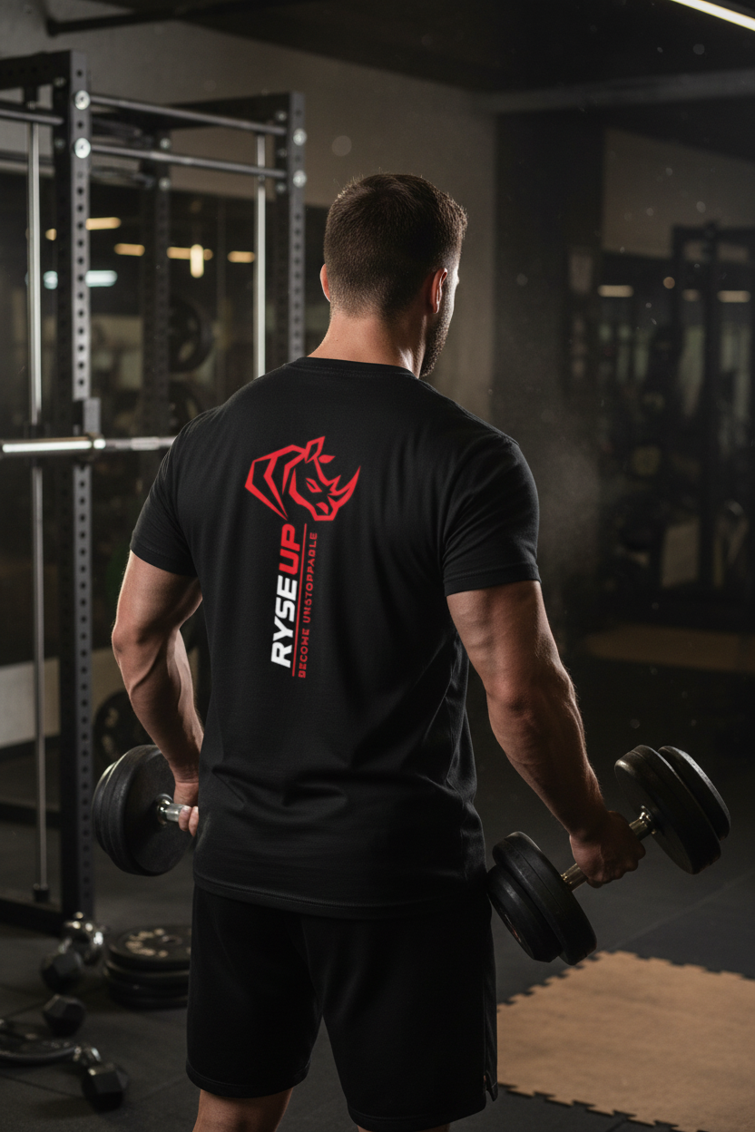 Mens Gold Soft Touch Tshirt - Gym Lifestyle