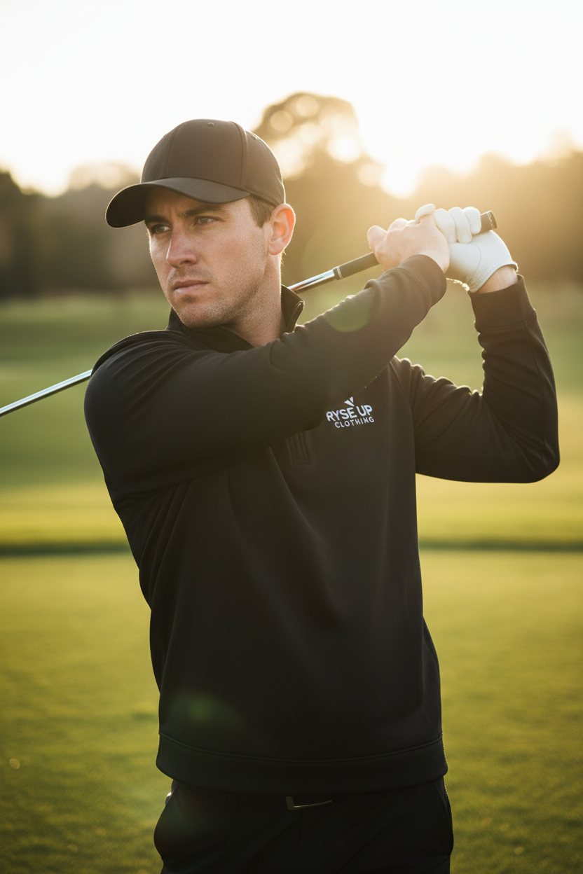 Quarter-Zip - Golf Backswing